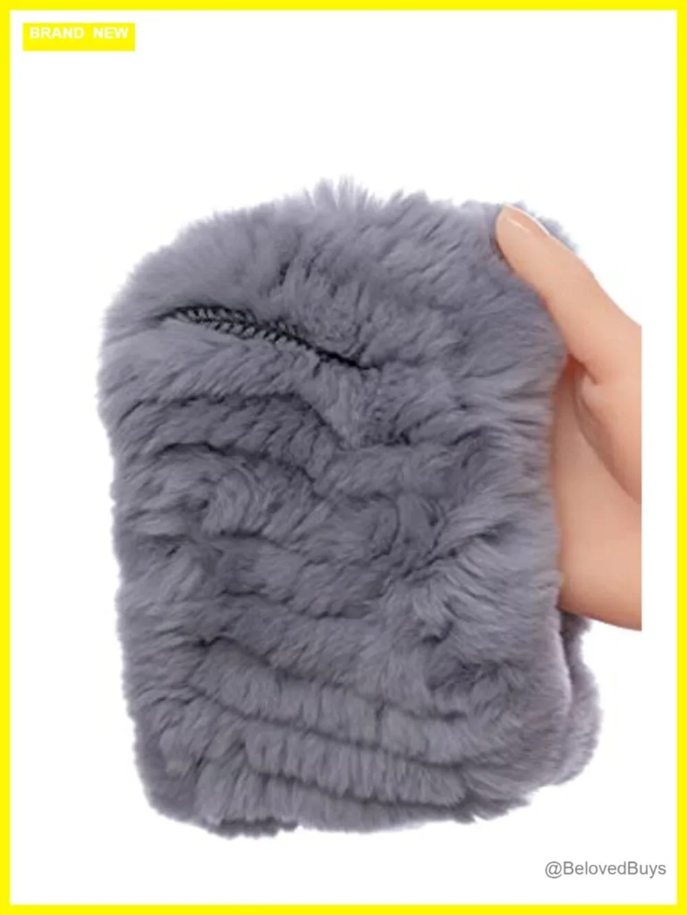 Real Fur Headband & Infinity Scarf 2-in-1 Winter Earmuff Neck Warmer